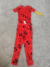 Super Mario Bros Cozy Sleepwear 2-Piece Pajamas Set Fits Youth/Boy's Size 6