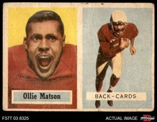1957 Topps #26 Ollie Matson Cardinals-FB HOF San Francisco 1 - POOR