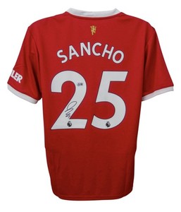 Jason Sancho Manchester United Autographed Signed Jersey Beckett COA
