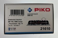 Piko 21610 H0 Dc E-Lok Vectron Br 193 Thuner See Ep. Vi Sbb