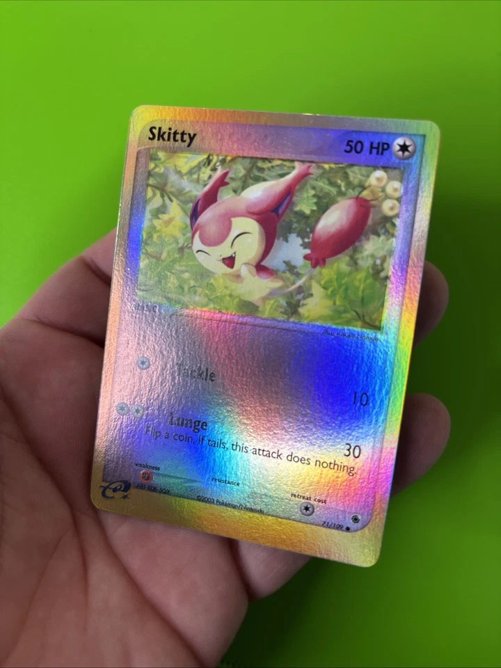 Skitty 71/109 EX Ruby & Sapphire Reverse Holo Pokemon Card LP+ - Image 3 of 4