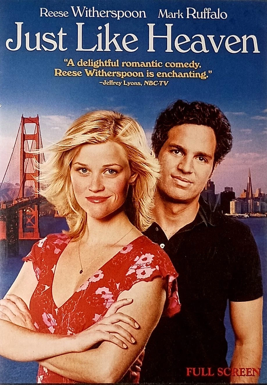Just Like Heaven (2005) [DVD, FS] Reese Witherspoon, Mark Ruffalo, Jon Heder