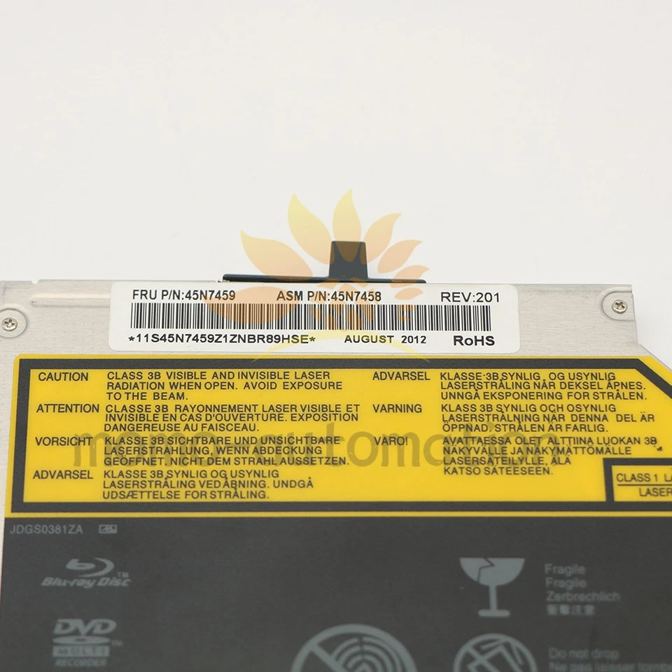 Unidad de reescritura Lenovo Thinkpad T420s T430s grabadora de Blu-ray BD-RE BDXL 45N7459 Foto 2 de 4