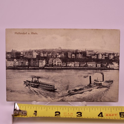 #ad #ad RPPC Pfaffendorf A Rhein Koblenz Germany Postcard Cliffside View #43 Ullmān $14.95