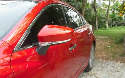 For Mazda 6 Atenza 2014-2017 Glossy Chrome Rear View Mirror Strip Molding Trim - Picture 2 of 7