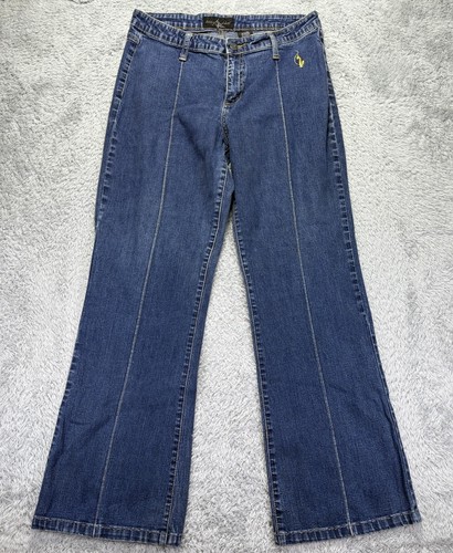 Vintage Baby Phat Jeans Junior 9 Stretch Y2K 90s Dark Wash 30x29 - Picture 1 of 13