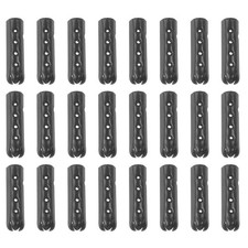 24Pcs 23mm Open Mouth Shoelace Tips Caps, Dark Gray