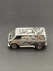 HOT WHEELS 1974 Redline SUPER VAN Black w/ Red & Yellow Flames Poor