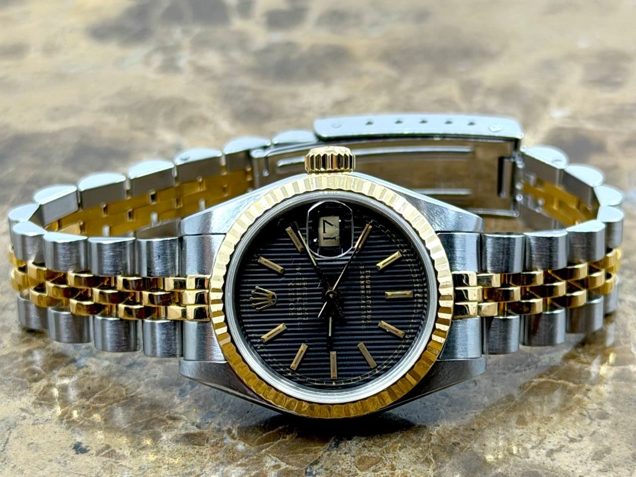 Rolex Lady Datejust 26mm Automatic 18k Gold / Steel Box Papers 69173 image 2
