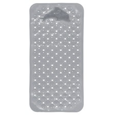 28x14 Inch Bath Mat Non Slip Anti Mould Shower Mat Whale, Gray