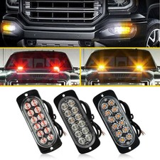 4x Auto Car Suv Strobe Flash Lights Bar Waterproof Replace Kit Whiteamberr Ekk