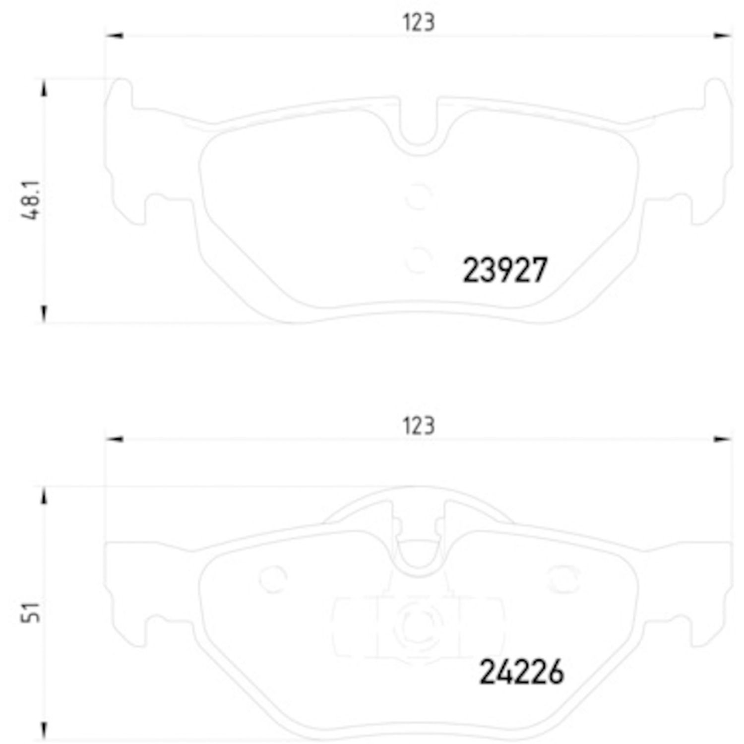 Hella Pagid 355011301 Disc Brake Pad Set For Select 06-15 BMW Models