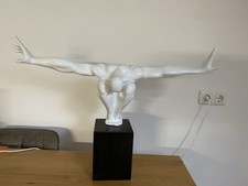 Deko Figur Athlet Skulptur Statue Kunstobjekt Art Design Art Déco Sport Kunst