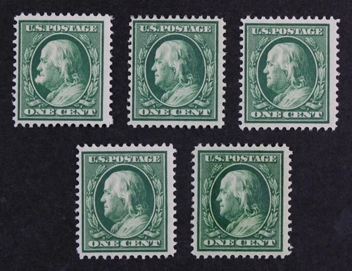 CKStamps: US Stamps Collection Scott#374 1c Franklin Unused NG