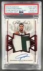Giannis Antetokounmpo 2024 Panini Flawless Ruby Star GU Patch Auto 6/15 PSA 8/10