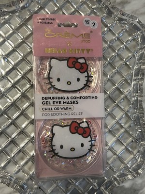 The CREME shop HELLO KITTY Depuff &. Comfort Gel EYE MASKS Cold Hot Soothing SET
