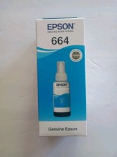 GENUINE Epson 664 Ink Bottle Cyan Brand New Exp 04/2024