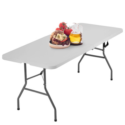 Bestoffice Outdoor 6 Ft Folding Camping Table Plastic Table Portable Square