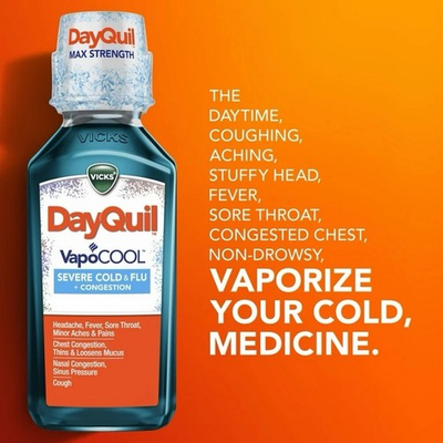 #ad NyQuil Severe Cold and Flu Liquid Cold Medicine for Adults VapoCool 12 oz $7.00