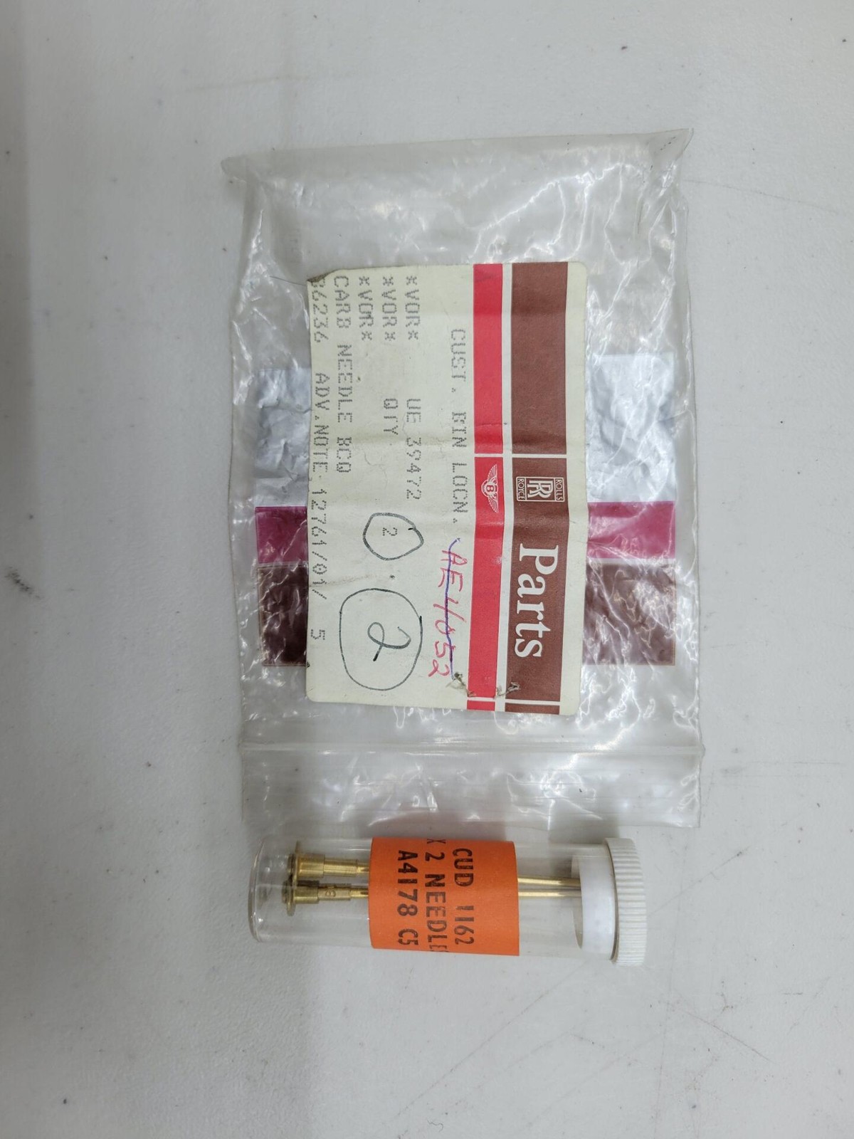 Rolls Royce & Bentley Carb Needle BCQ UE39472 / Set of 2