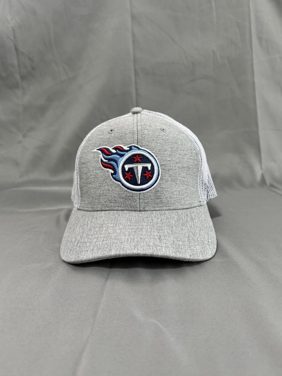 '47 Brand Tennessee Titans Trucker Snapback Hat Heather Grey White One Size NFL