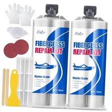 Marine Fiberglass Repair Kit - 100ml Fiberglass Resin Filler for Fiberglass
