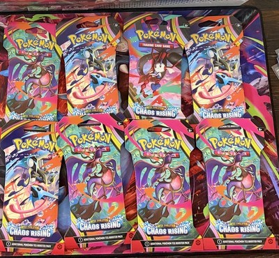 Pokémon TCG Mega Evolution Chaos Rising Sleeved Booster Pack Sealed In Hand