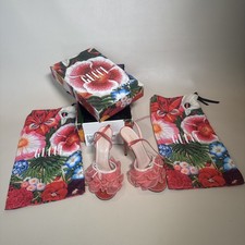 Gucci Tulle Peach High Heel Sandals Size 37