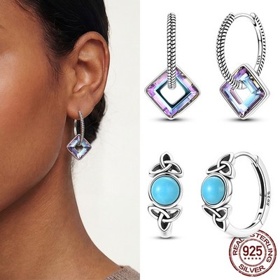 MULA Optional 925 Sterling Silber Ohrringe CZ Schmetterling Mond Frauen Schmuck