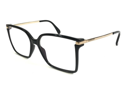 Givenchy Eyeglasses Frames GV0110 807 Black Gold Butterfly Semi Rim 52-17-140