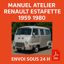 Manuel Atelier Renault Estafette 1965-1980 Revue Technique Français RTA CD PDF
