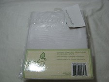 NEW Beansprout Butterfly Fleece Contour Changing Table Pad Cover - White 17x32