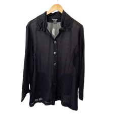 NWT Citron Santa Monica Silk Textured Top size 0X