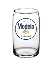 Modelo Especial - 16 oz Pint Beer Can Glass Ice Coffee Seltzer Barware Cocktail