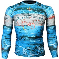 BTOPERFORM [FX-140] Under Skin Tight Compression Rash guard Base layer Gym MMA
