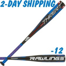 Rawlings THREAT Youth USA 27"/15 oz Composite 2-5/8" Bat US1T12 2-DAY SHIP
