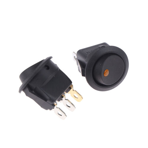 20A 12V DC Waterproof Rocker Switch LED Dot Light Car Boat Round ON/OFF Swi*eh - Picture 1 of 17