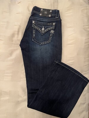 New Miss Me Bootcut Rhinestones Jeans Size 29
