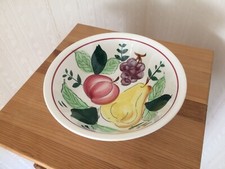 Schale Obstschale Keramik  mit Obstmotiv 60er 70er Jahre