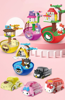 ✓ Official Sanrio Characters 4 Seasons Big Twist Eggs Building