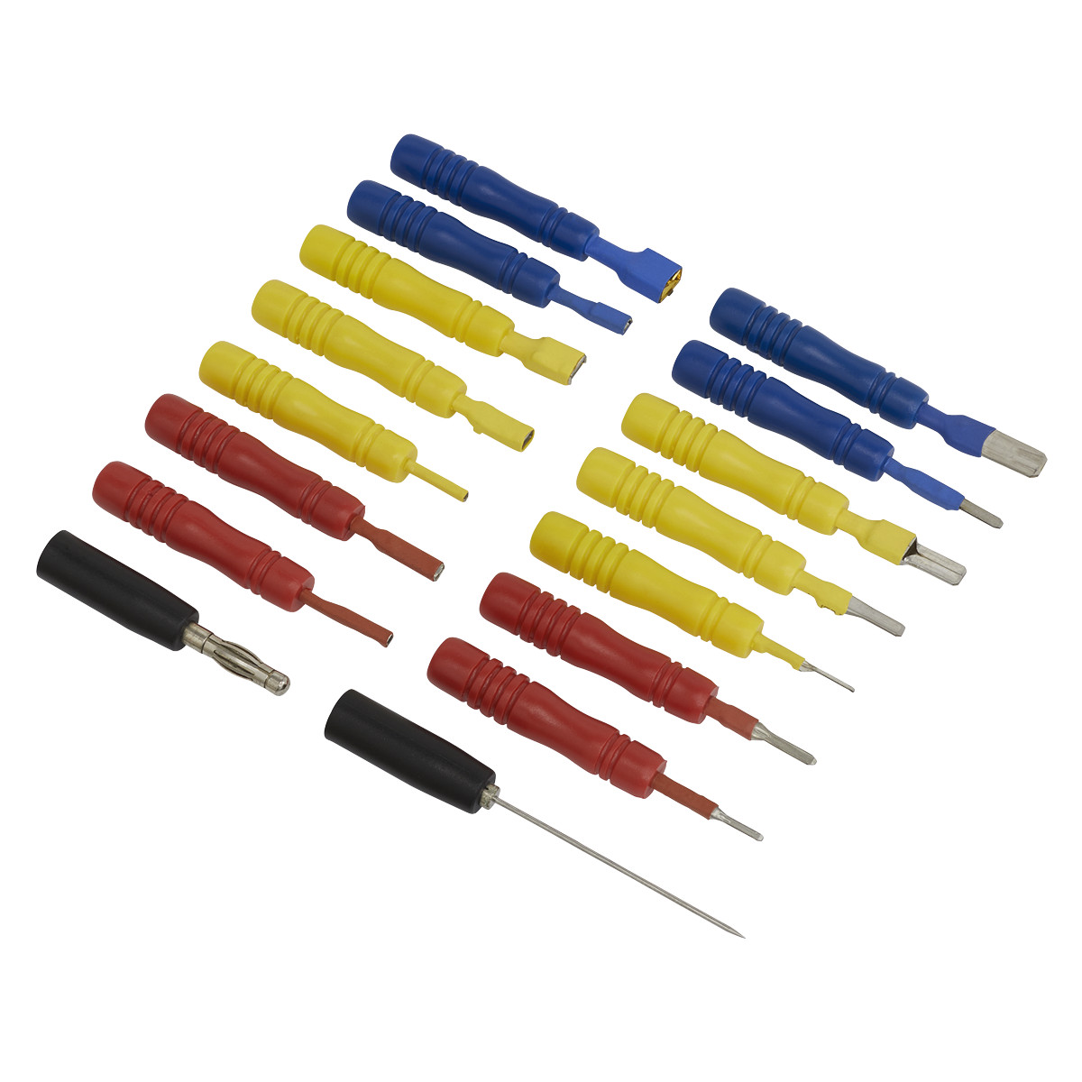 Sealey Test Lead Connector Set 16pc Garage Workshop DIY