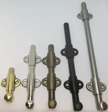 Small 3/8" half rod Heavy duty surface bolt latch slide lock latch french window
