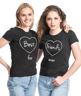 Couples Shop Damen Beste Freundin T-Shirt Best Friends For Ever BFF Freunde Fun