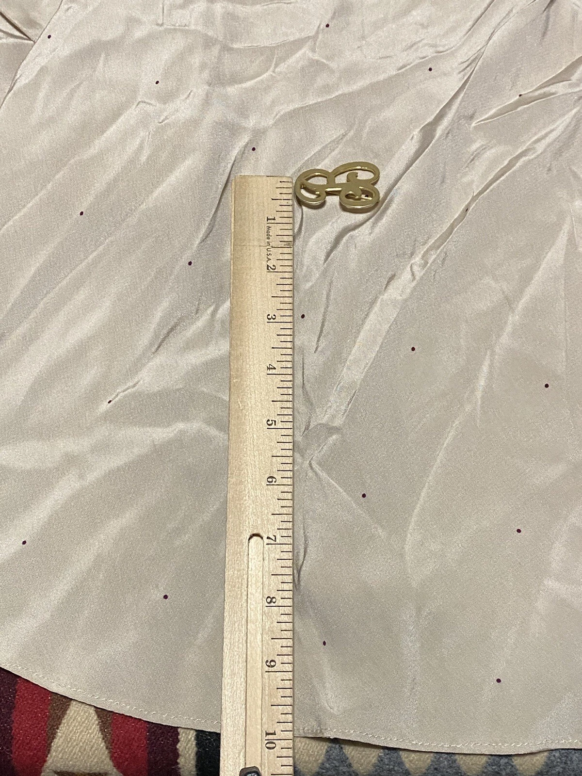 Abito Acne Studios Davina in seta a pois taglia 34 rosa beige nuovo con etichette BR