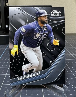 Randy Arozarena 2023 Topps Chrome Black #19 Tampa Bay Rays Seattle Mariners 