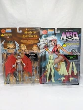 Lot Of (2) Skybolt Toyz Hobby Platinum Letha And Glow Nira Action Figures