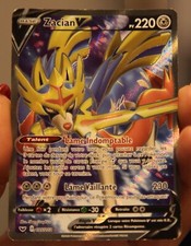 Carte Pokemon Zacian V Full Art 195/202 Epee Et Bouclier Neuf Rare