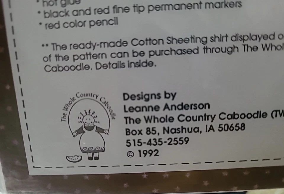 Vtg Sewing Pattern 1992 Behind Every Good Man Santa Craft Sweatshirt Applique - Image 4 of 4