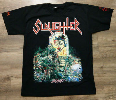 Slaughter t-shirt,Strappado tee shirt, black death thrash metal