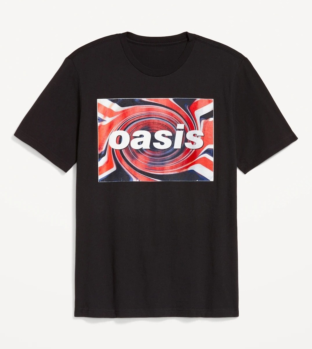 New Oasis Swirl Logo Mens Medium Black Cotton Alt Rock Tee | eBay